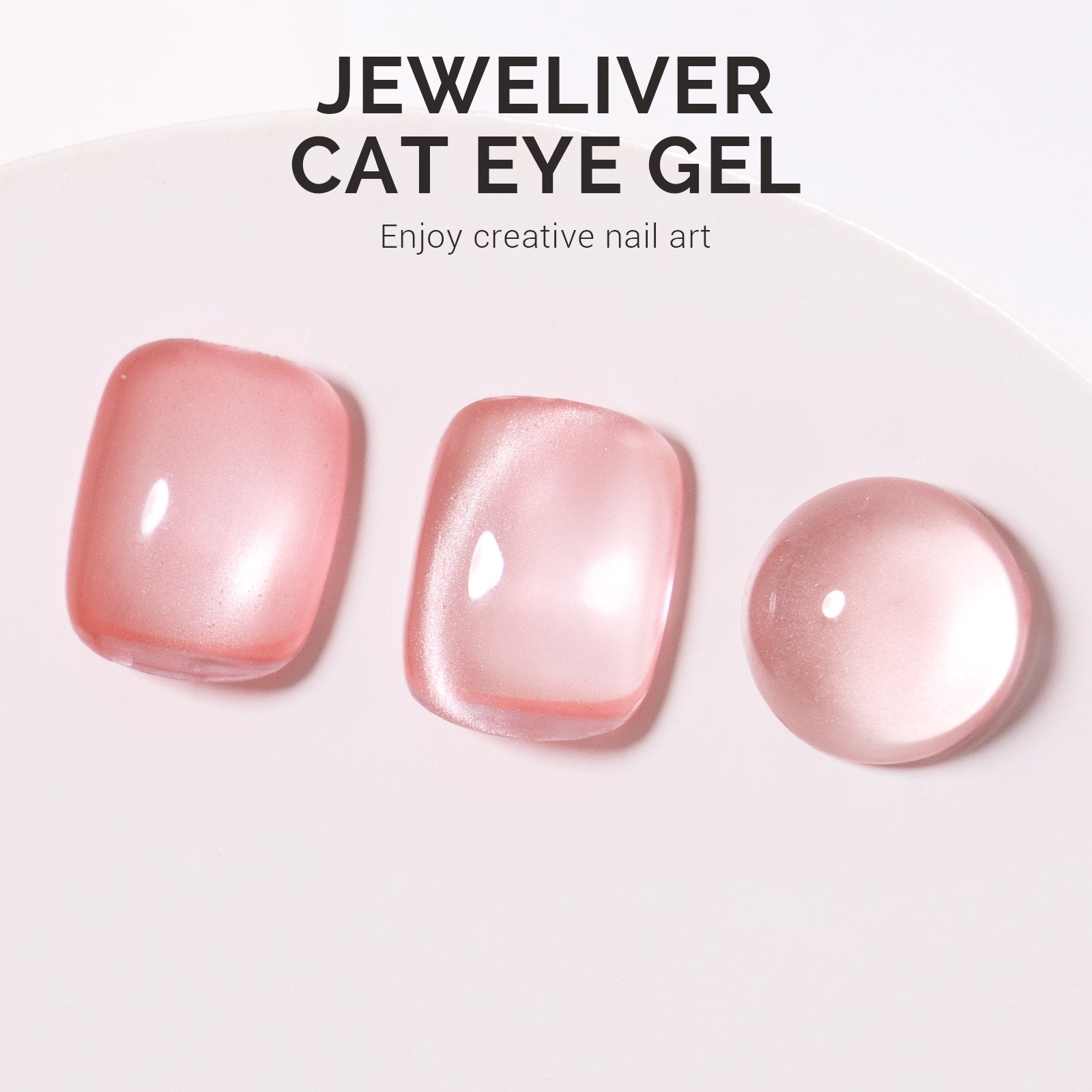Jeweliver Cat Eye Gel Nail Polish 0.5 fl oz/15ml - Blush Pink B5601 - 图片3