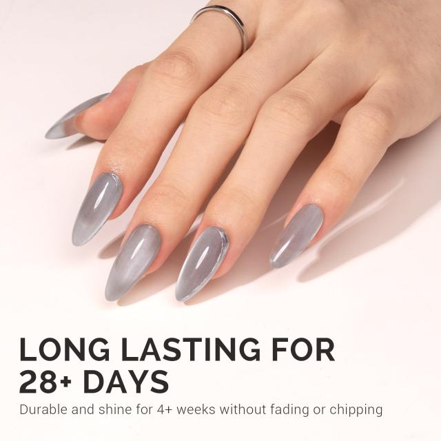 Jeweliver Cat Eye HEMA-Free & TPO-Free Gel Nail Polish 0.5 fl oz/15ml - Bright Fine G1080