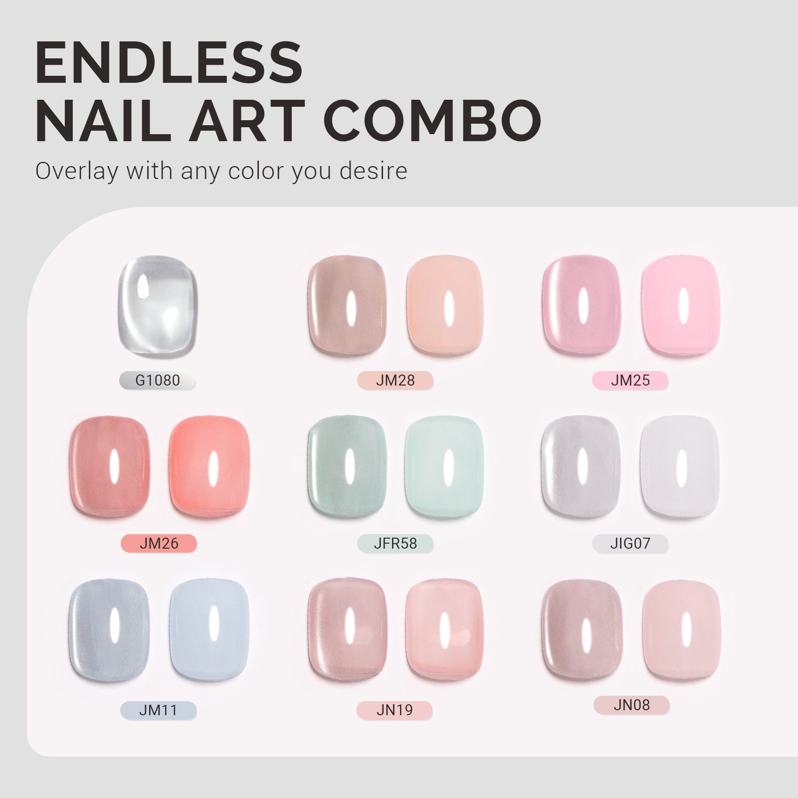 Jeweliver Cat Eye HEMA-Free & TPO-Free Gel Nail Polish 0.5 fl oz/15ml - Bright Fine G1080 - 图片6