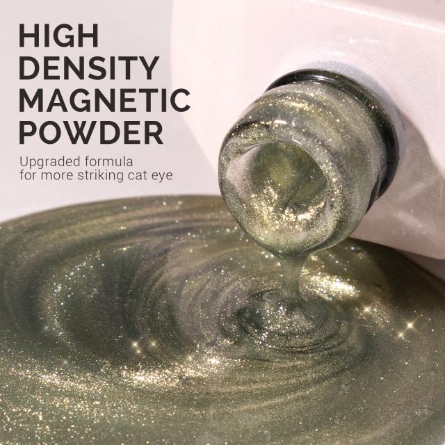 Jeweliver Cat Eye HEMA-Free & TPO-Free Gel Nail Polish 0.5 fl oz/15ml - Bright Gold G1060