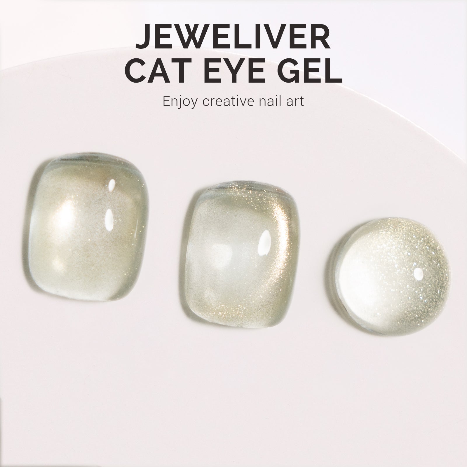 Jeweliver Cat Eye HEMA-Free & TPO-Free Gel Nail Polish 0.5 fl oz/15ml - Bright Gold G1060 - 图片3