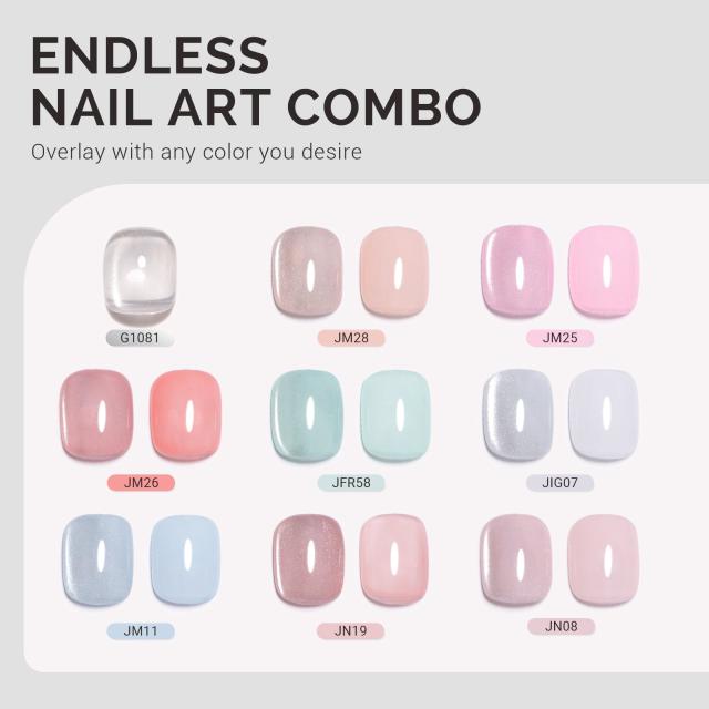 Jeweliver Cat Eye HEMA-Free & TPO-Free Gel Nail Polish 0.5 fl oz/15ml - Bright Silver G1081