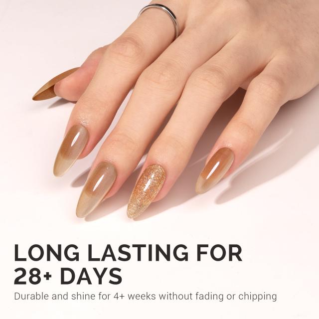 Jeweliver Cat Eye Gel Nail Polish 0.5 fl oz/15ml - Light Blonde B5402