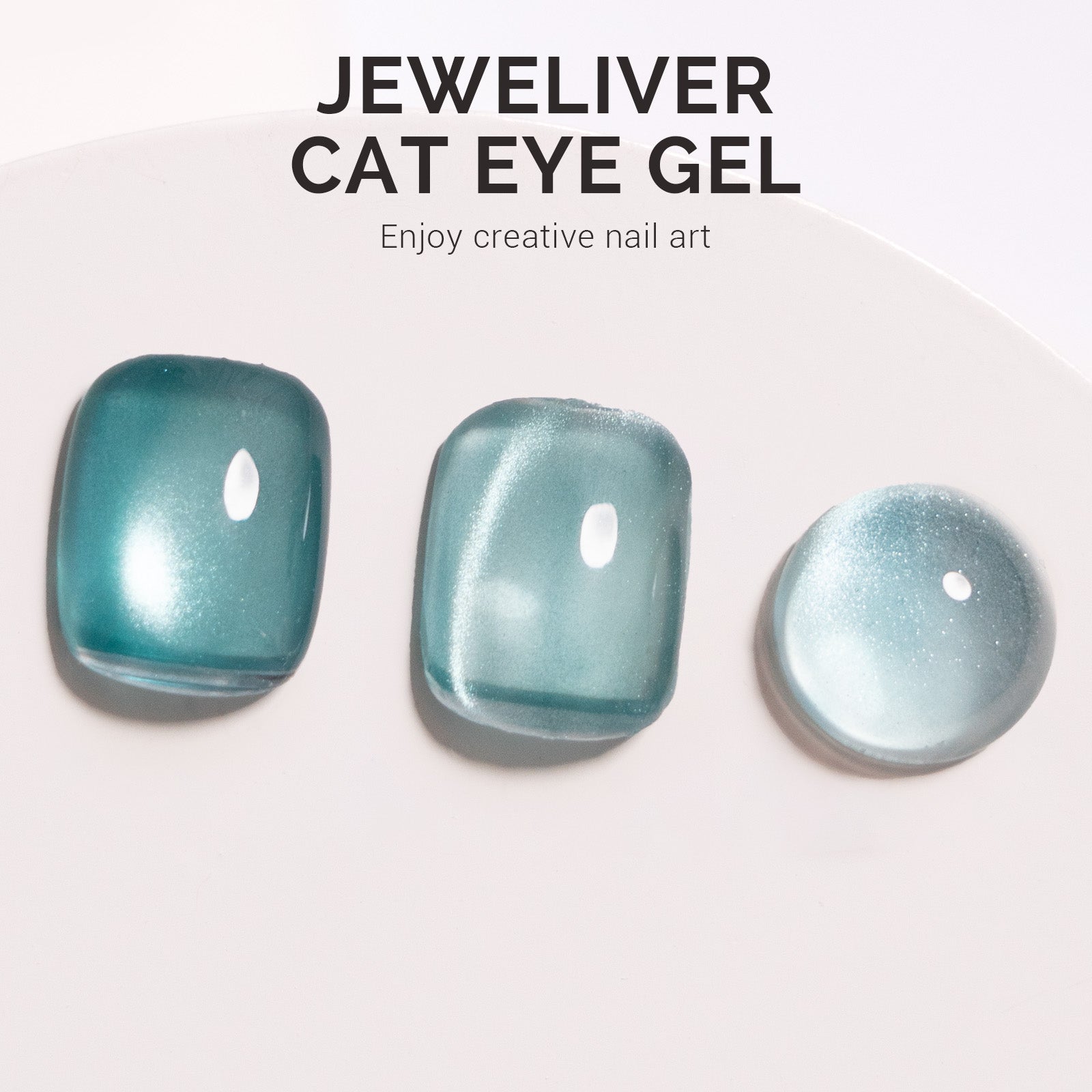 Jeweliver Cat Eye Gel Nail Polish 0.5 fl oz/15ml - Mermaid Blue B5101 - 图片3