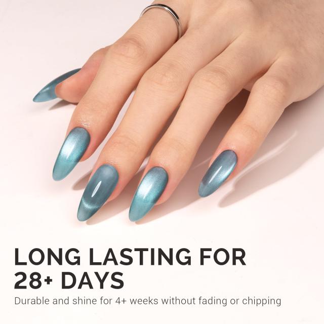 Jeweliver Cat Eye Gel Nail Polish 0.5 fl oz/15ml - Mermaid Blue B5101