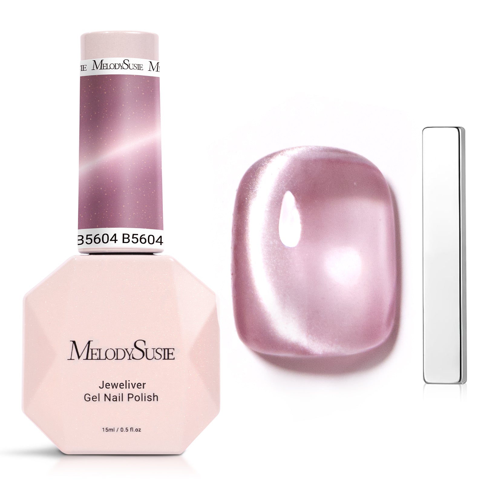 Jeweliver Cat Eye Gel Nail Polish 0.5 fl oz/15ml - Mist Pink B5604