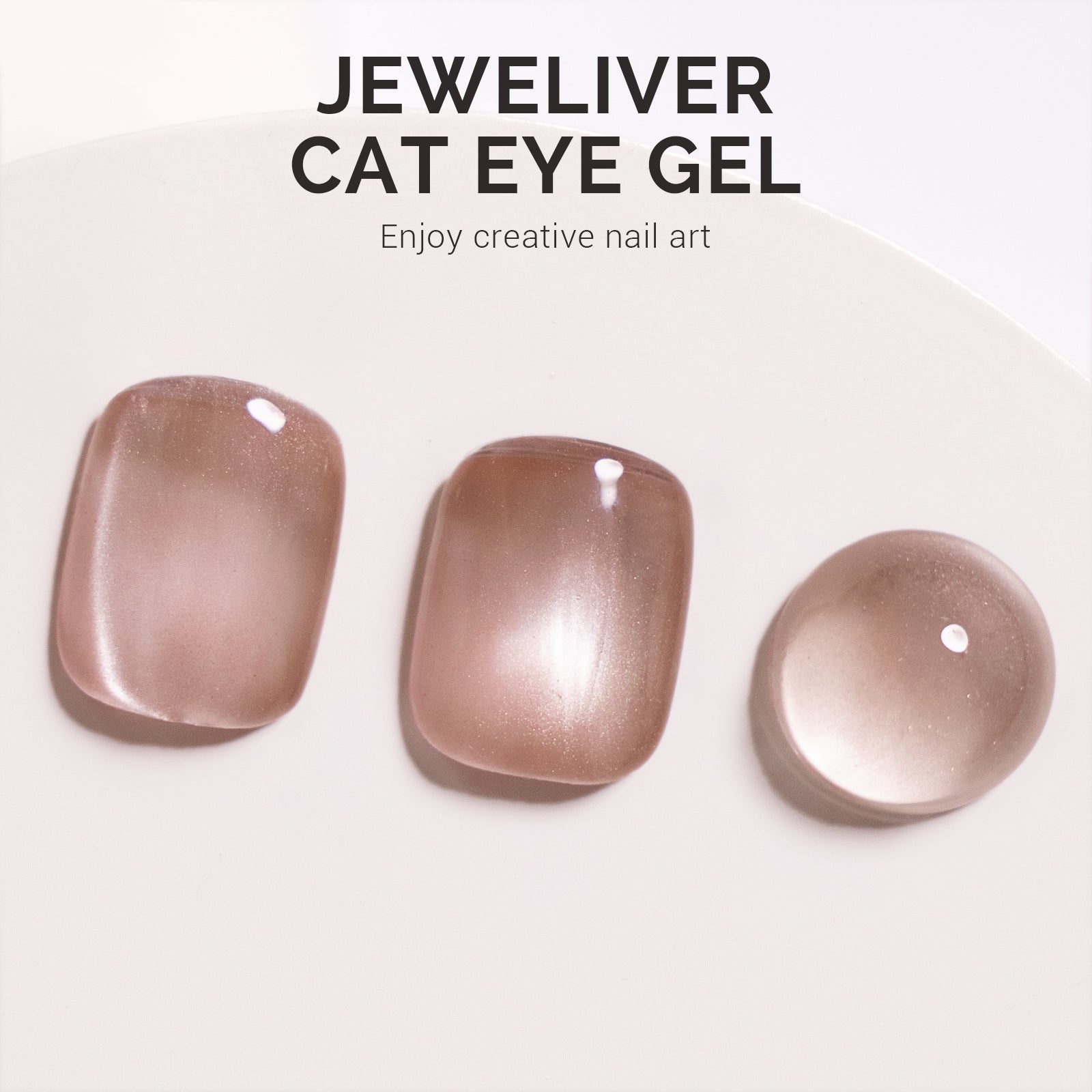 Jeweliver Cat Eye Gel Nail Polish 0.5 fl oz/15ml- Nude Pink B5401 - 图片3