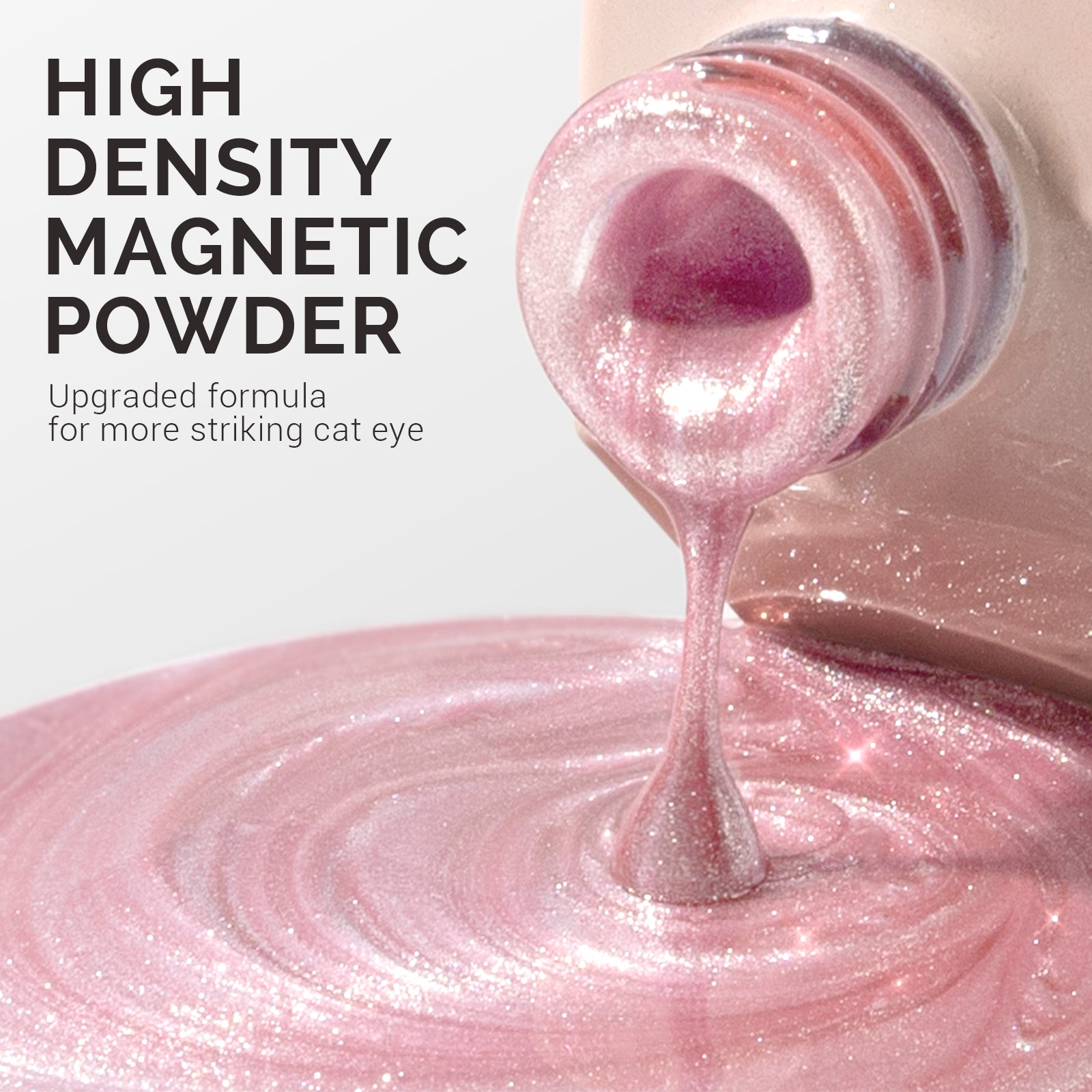 Jeweliver Cat Eye Gel Nail Polish 0.5 fl oz/15ml - Cherry Blossom Pink C04 - 图片2