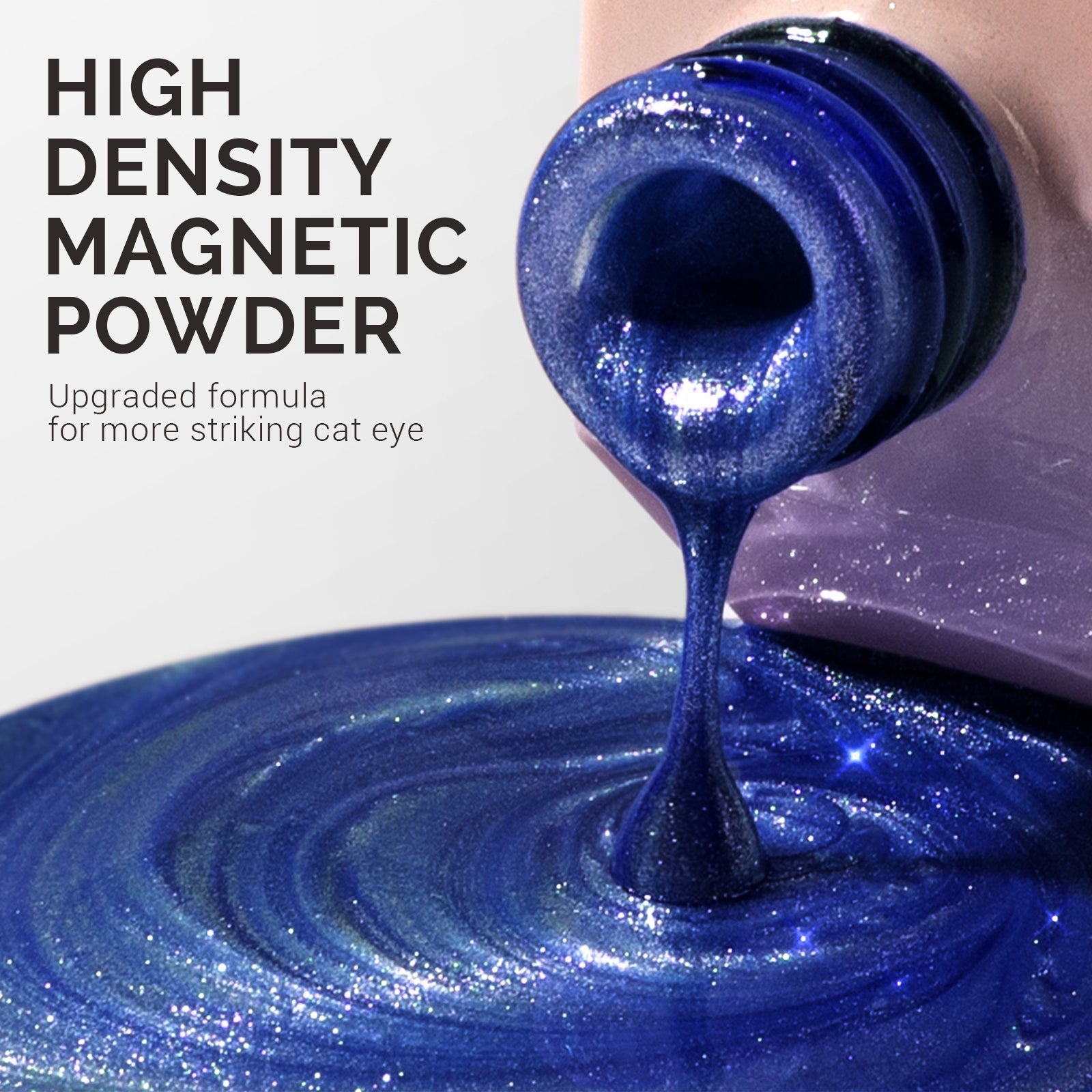 Jeweliver Cat Eye Gel Nail Polish 0.5 fl oz/15ml - Galaxy Blue C6687 - 图片2