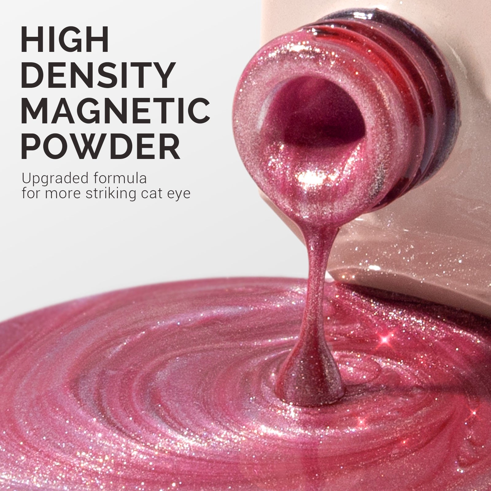 Jeweliver Cat Eye Gel Nail Polish 0.5 fl oz/15ml - Hot pink C25 - 图片2