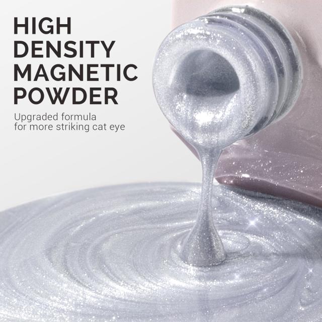 Jeweliver Cat Eye Gel Nail Polish 0.5 fl oz/15ml - Moonlit Silver C01