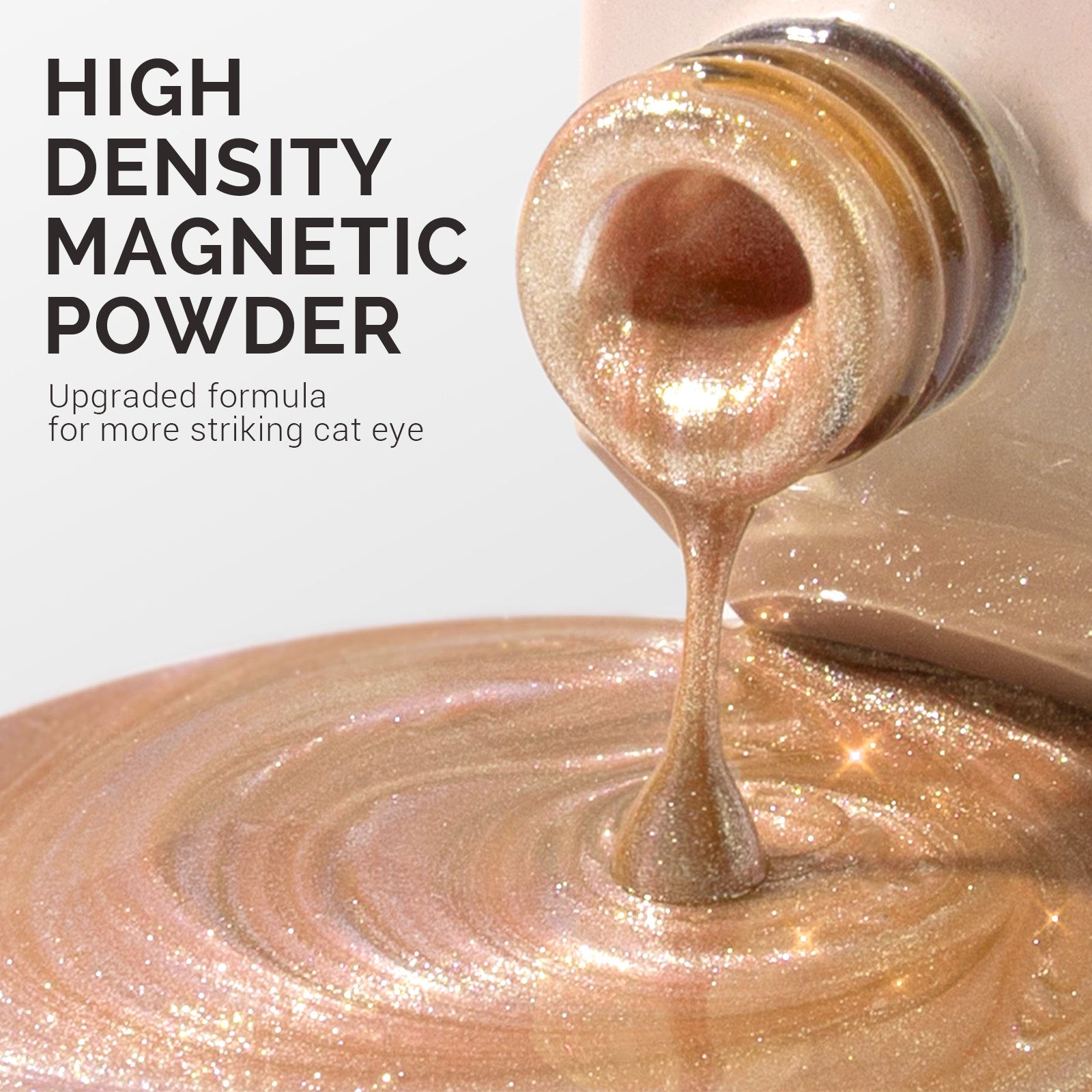 Jeweliver Cat Eye Gel Nail Polish 0.5 fl oz/15ml - Nude Apricot C40 - 图片2