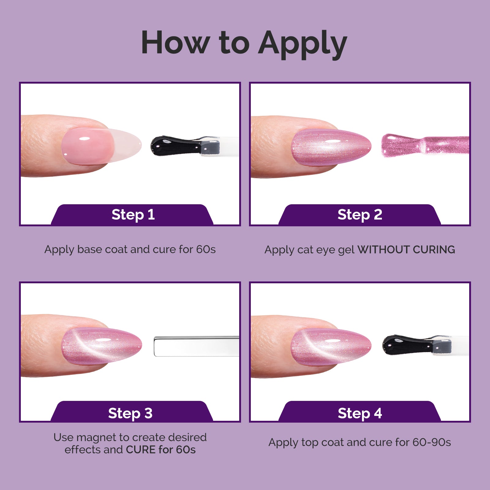 Jeweliver Cat Eye HEMA-Free & TPO-Free Gel Nail Polish 0.5 fl oz/15ml - 9D Chameleon Blue 1702 - 图片6