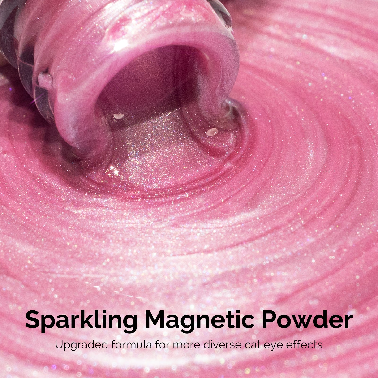 Jeweliver Cat Eye HEMA-Free & TPO-Free Gel Nail Polish 0.5 fl oz/15ml - A-1603 Pearl Bubblegum Pink - 图片2