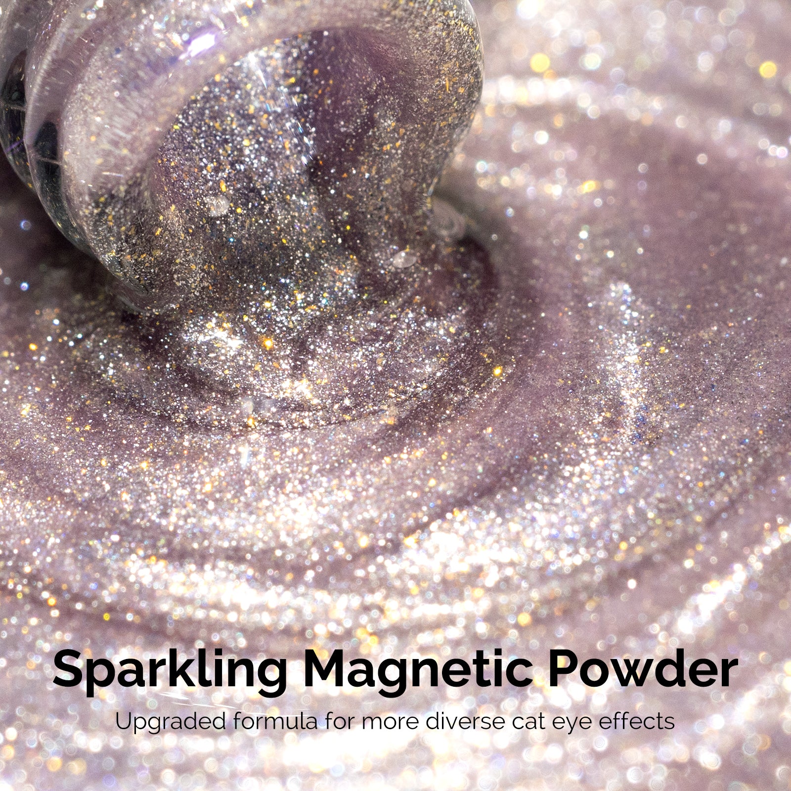 Jeweliver Cat Eye HEMA-Free & TPO-Free Gel Nail Polish 0.5 fl oz/15ml - Starry Light Pink 1703 - 图片2