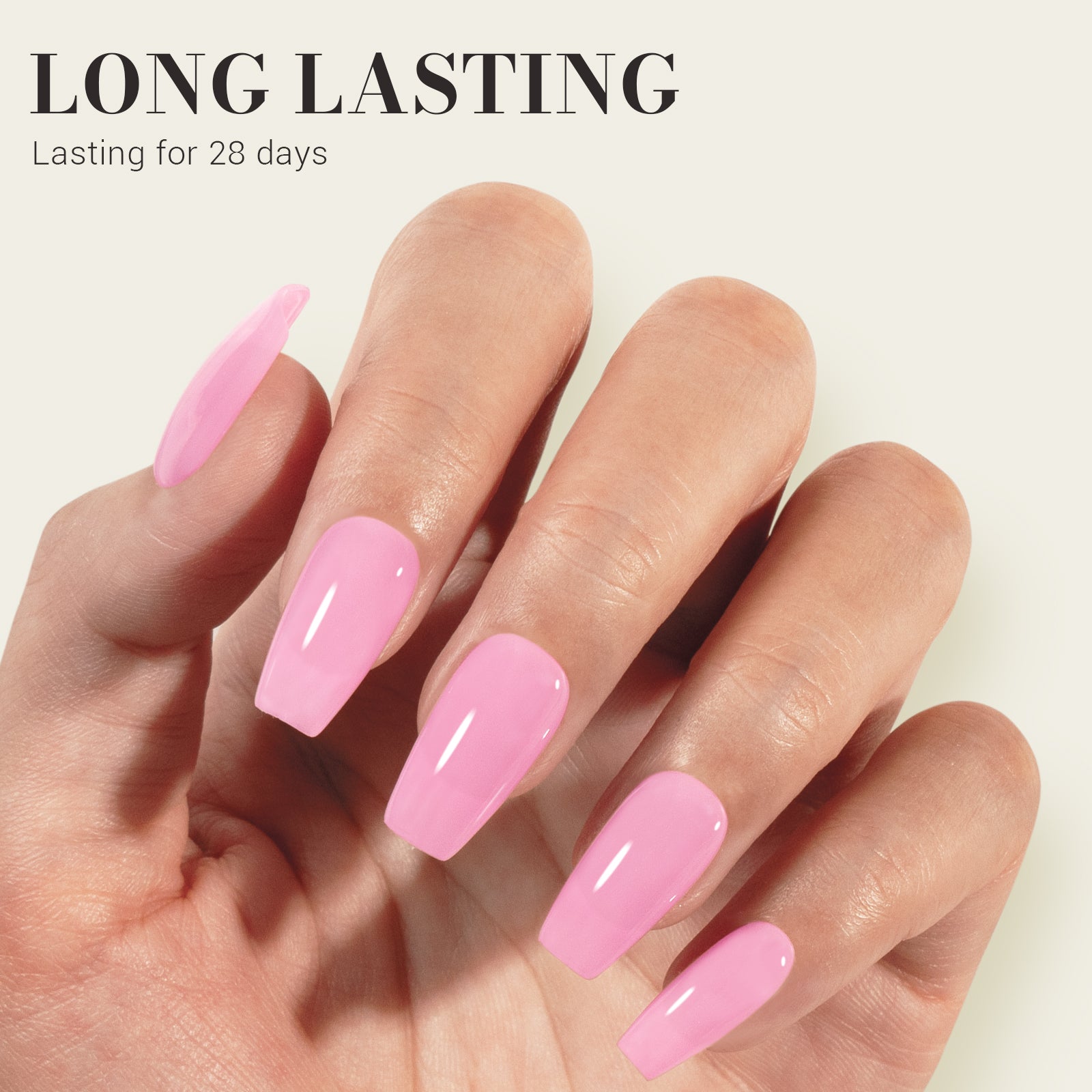 Jeweliver Jelly TPO-Free Gel Nail Polish 0.5 fl oz/15ml - Berry Pink JM16 - 图片4