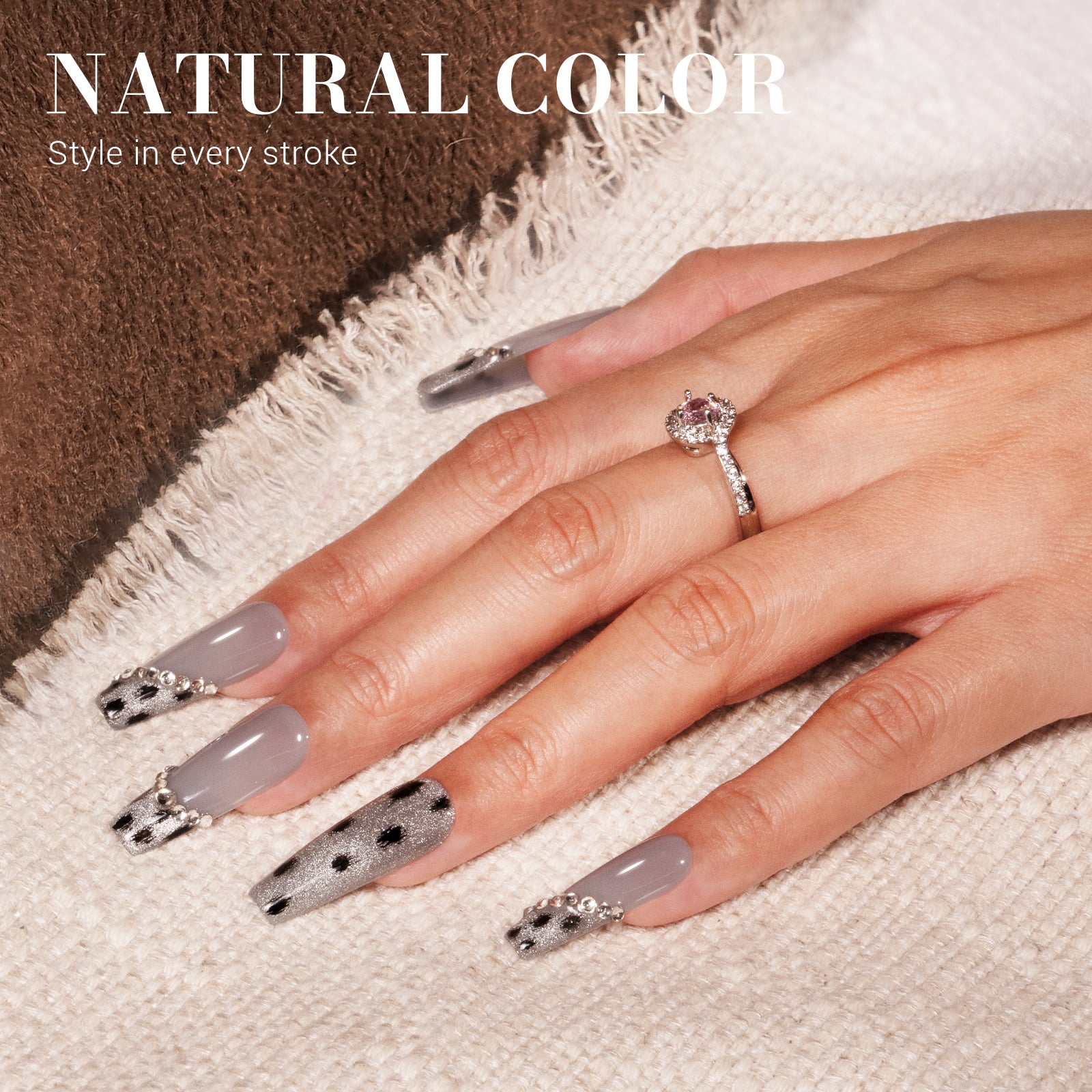 Jeweliver Jelly TPO-Free Gel Nail Polish 0.5 fl oz/15ml - Gray JM30 - 图片5