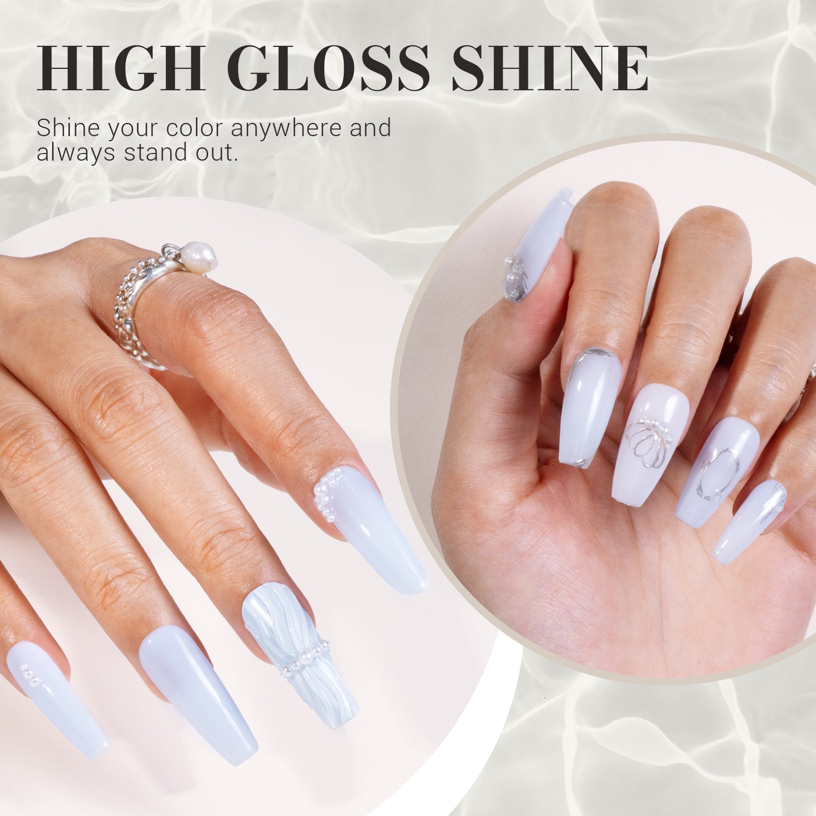 Jeweliver Jelly TPO-Free Gel Nail Polish 0.5 fl oz/15ml - Light Blue JM01 - 图片3