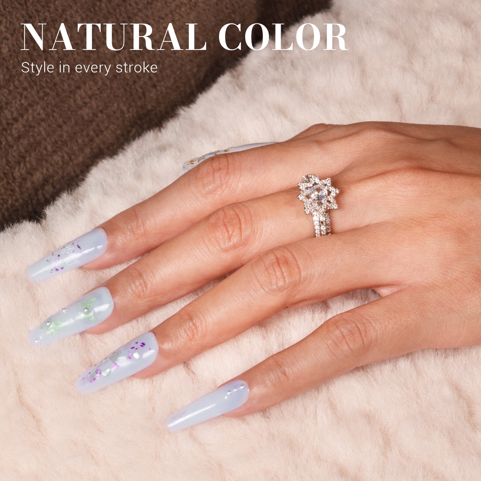 Jeweliver Jelly TPO-Free Gel Nail Polish 0.5 fl oz/15ml - Light Blue JM01 - 图片5