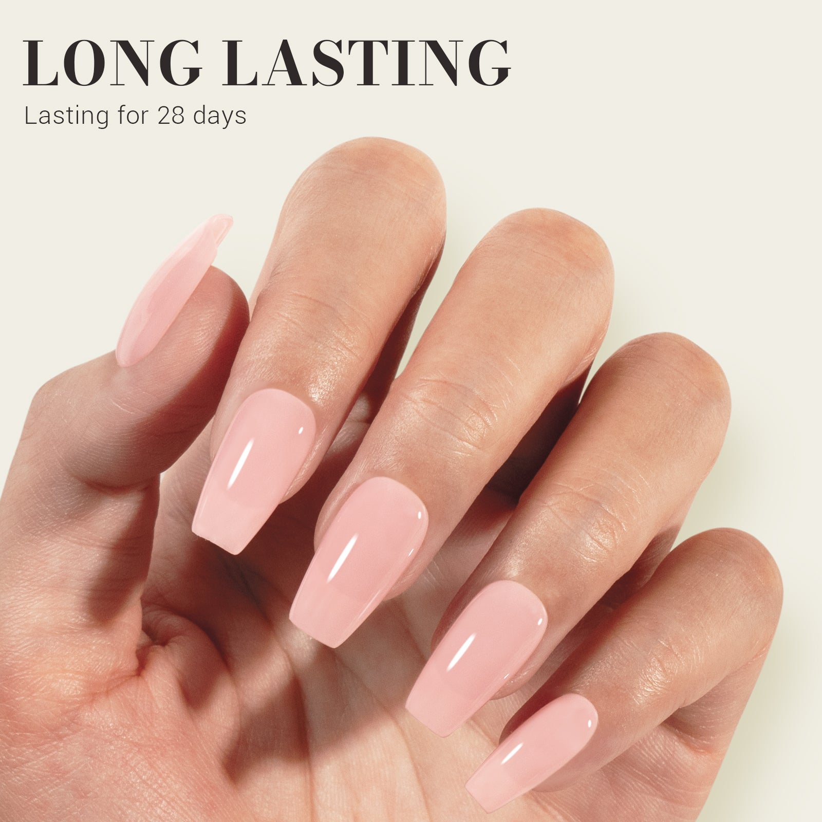 Jeweliver Jelly TPO-Free Gel Nail Polish 0.5 fl oz/15ml - Nude JM08 - 图片4