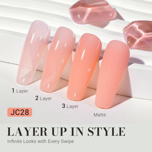 Jeweliver Jelly TPO-Free Gel Nail Polish 0.5 fl oz/15ml - Nude Orange JC28