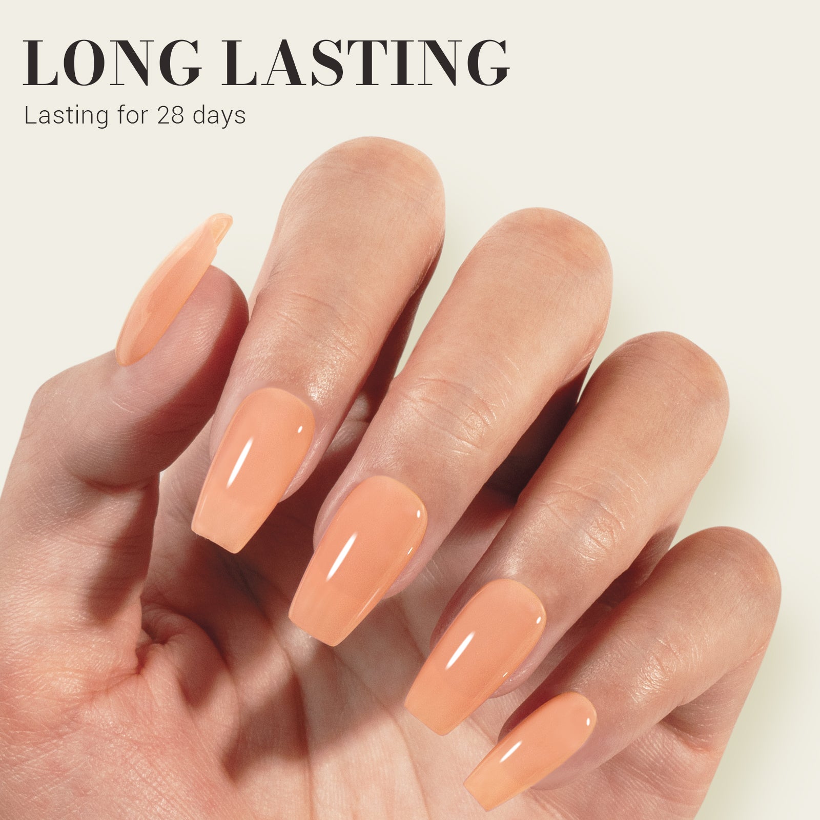 Jeweliver Jelly TPO-Free Gel Nail Polish 0.5 fl oz/15ml - Nude Pink JM27 - 图片4