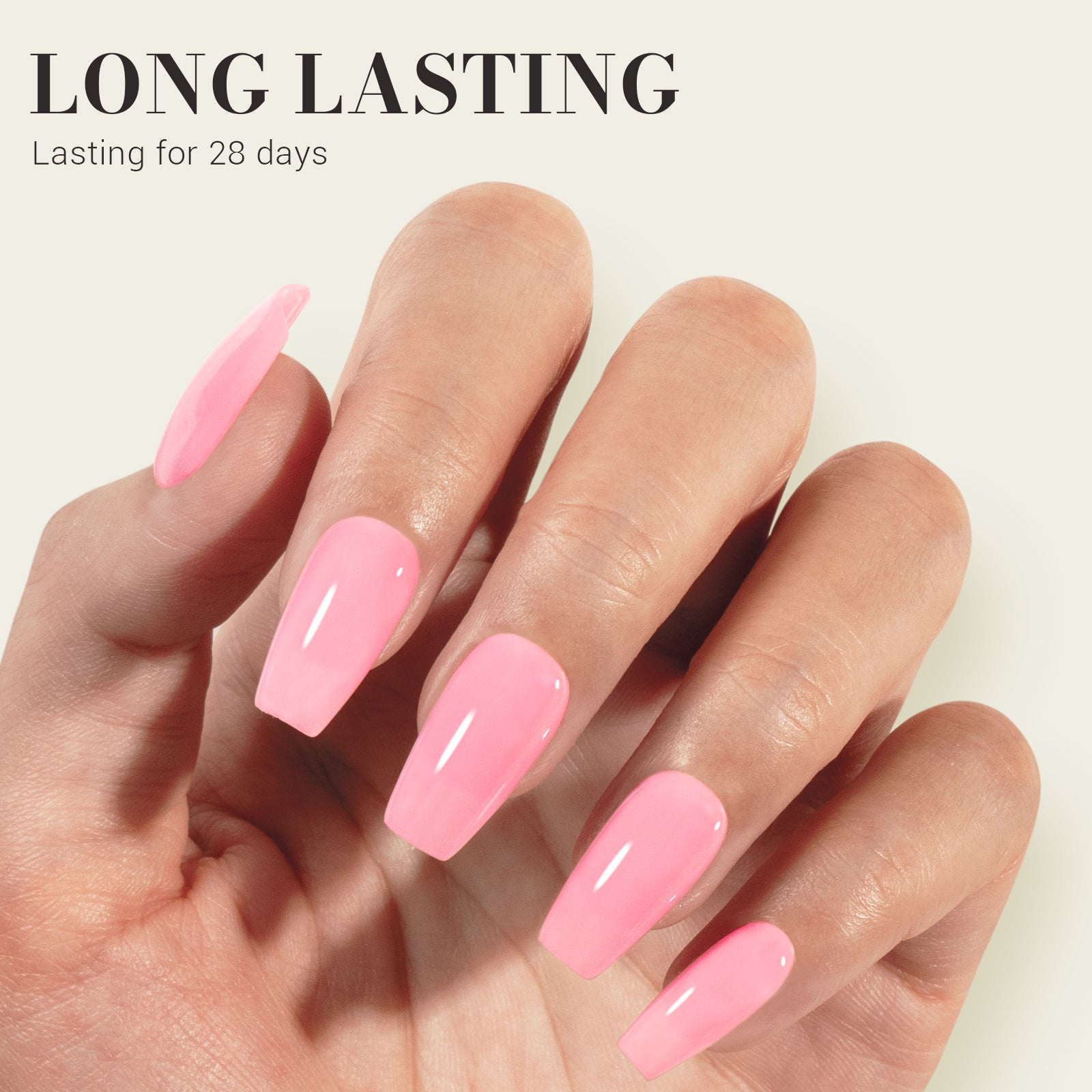 Jeweliver Jelly TPO-Free Gel Nail Polish 0.5 fl oz/15ml - Pink JM25 - 图片4