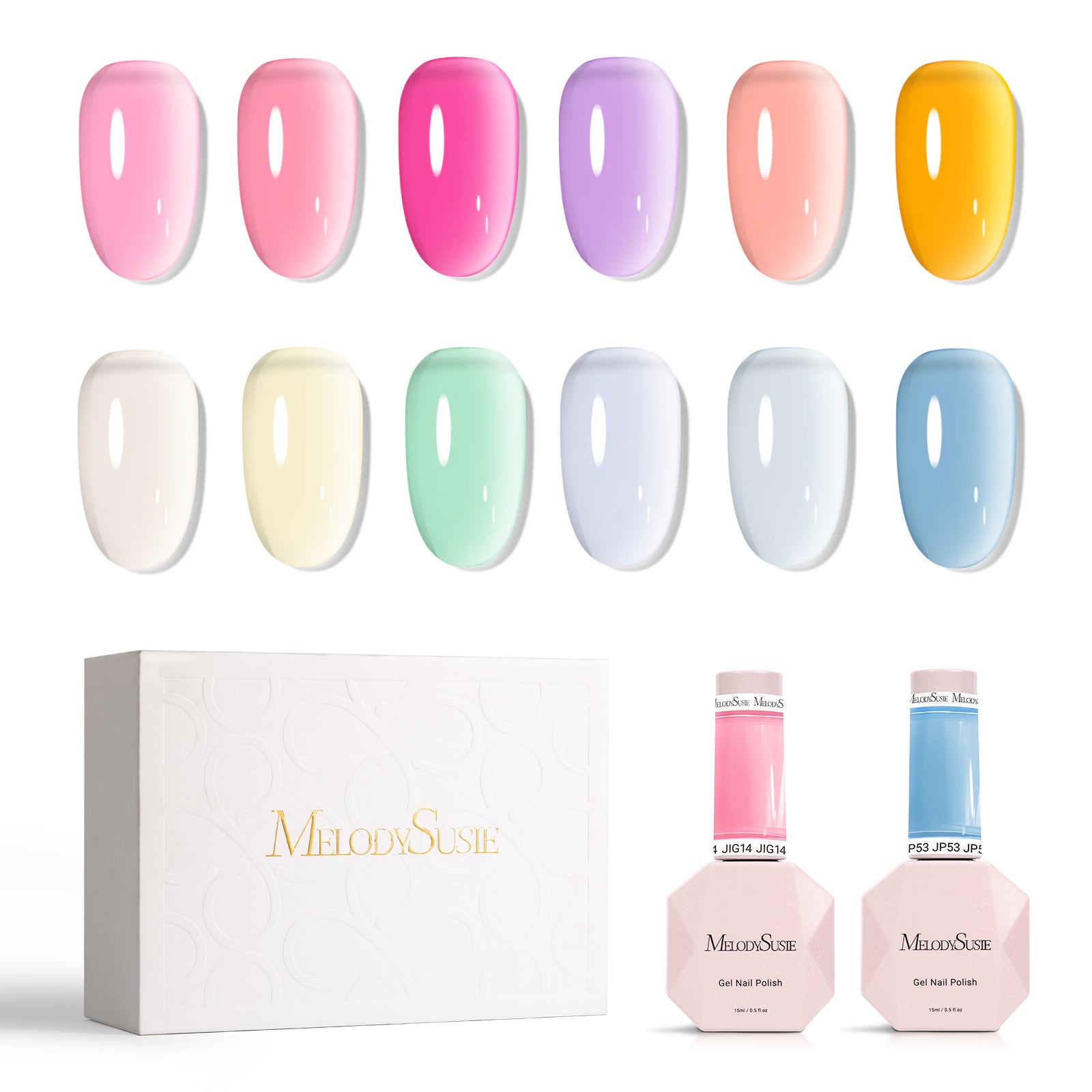 Jeweliver Jelly TPO-Free Gel Nail Polish 0.5 fl oz/15ml Set - 图片9