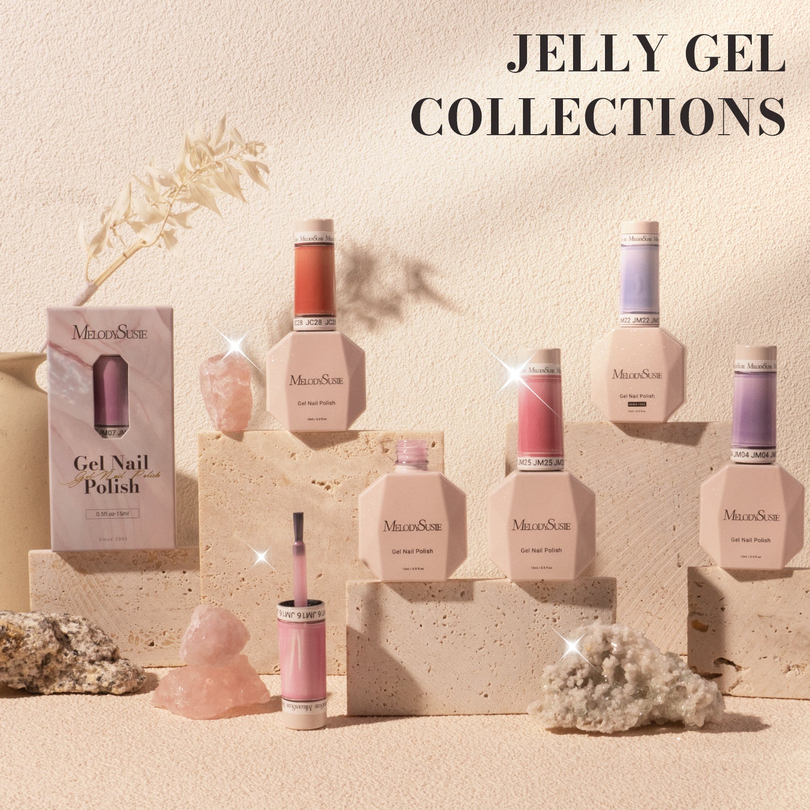 Jeweliver Jelly TPO-Free Gel Nail Polish 0.5 fl oz/15ml - 15Colors - 图片8