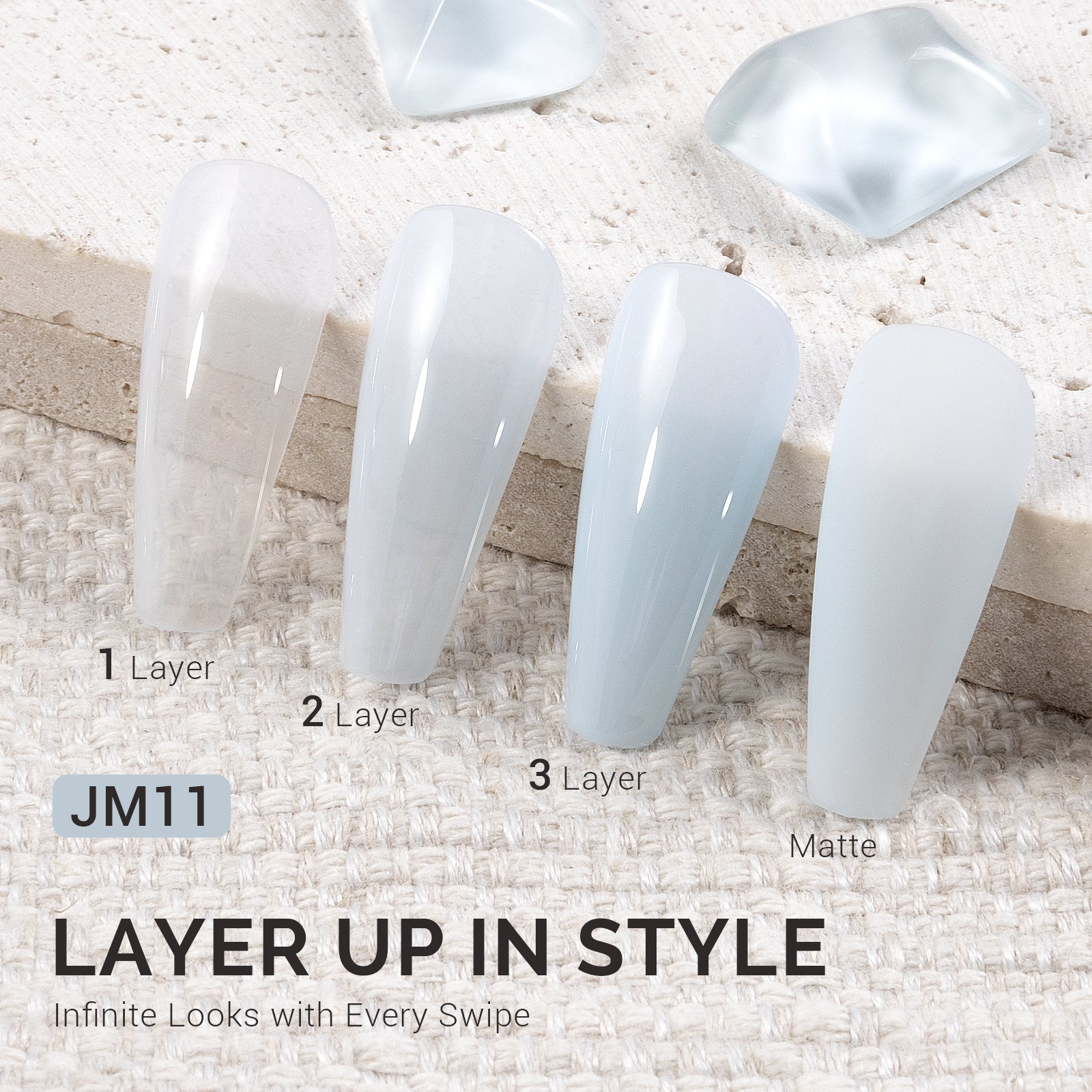 Jeweliver Jelly TPO-Free Gel Polish 15ml - Blue Aquamarine - JM11 - 图片2