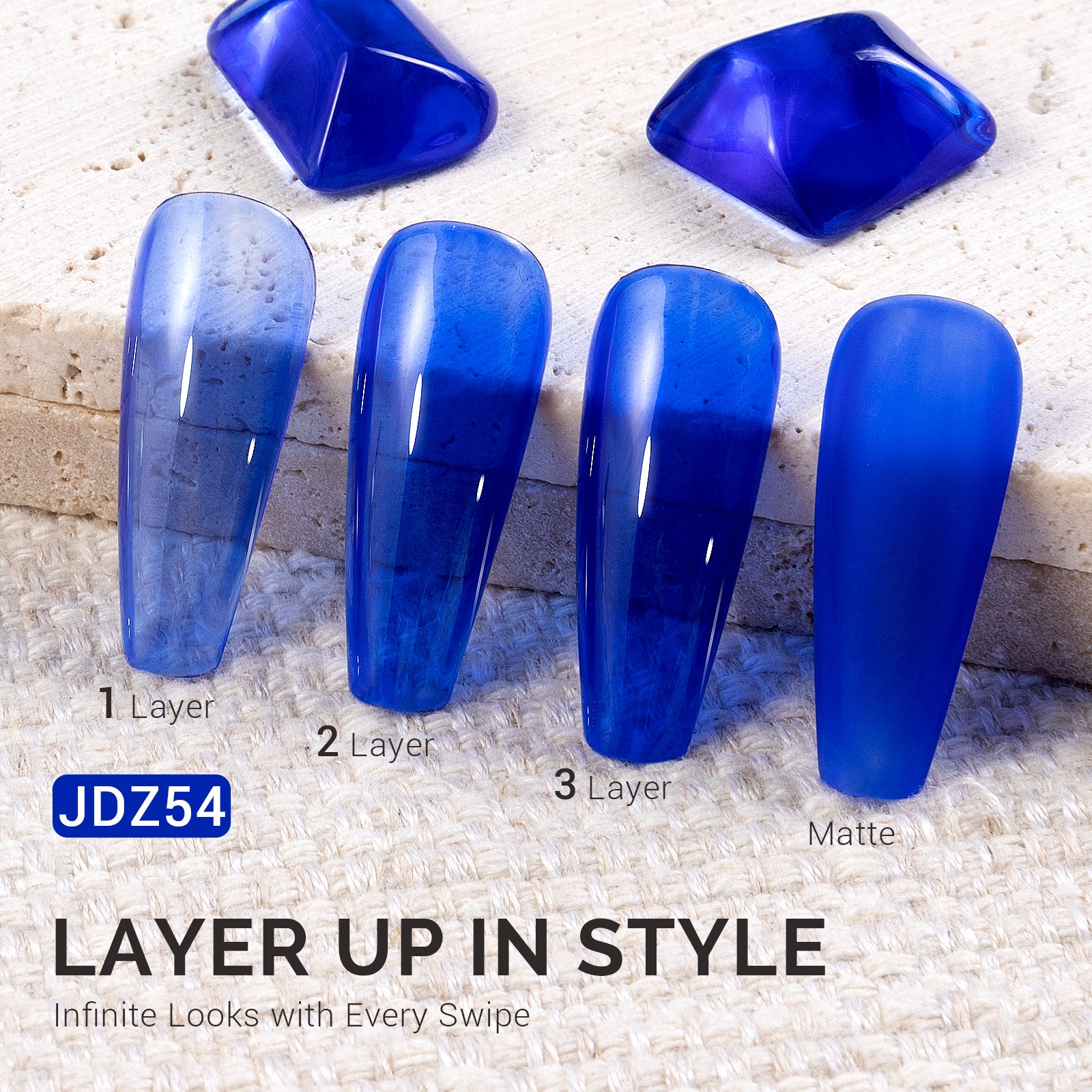 Jeweliver Jelly TPO-Free Gel Polish 15ml - Blue Tanzanite - JDZ54 - 图片2
