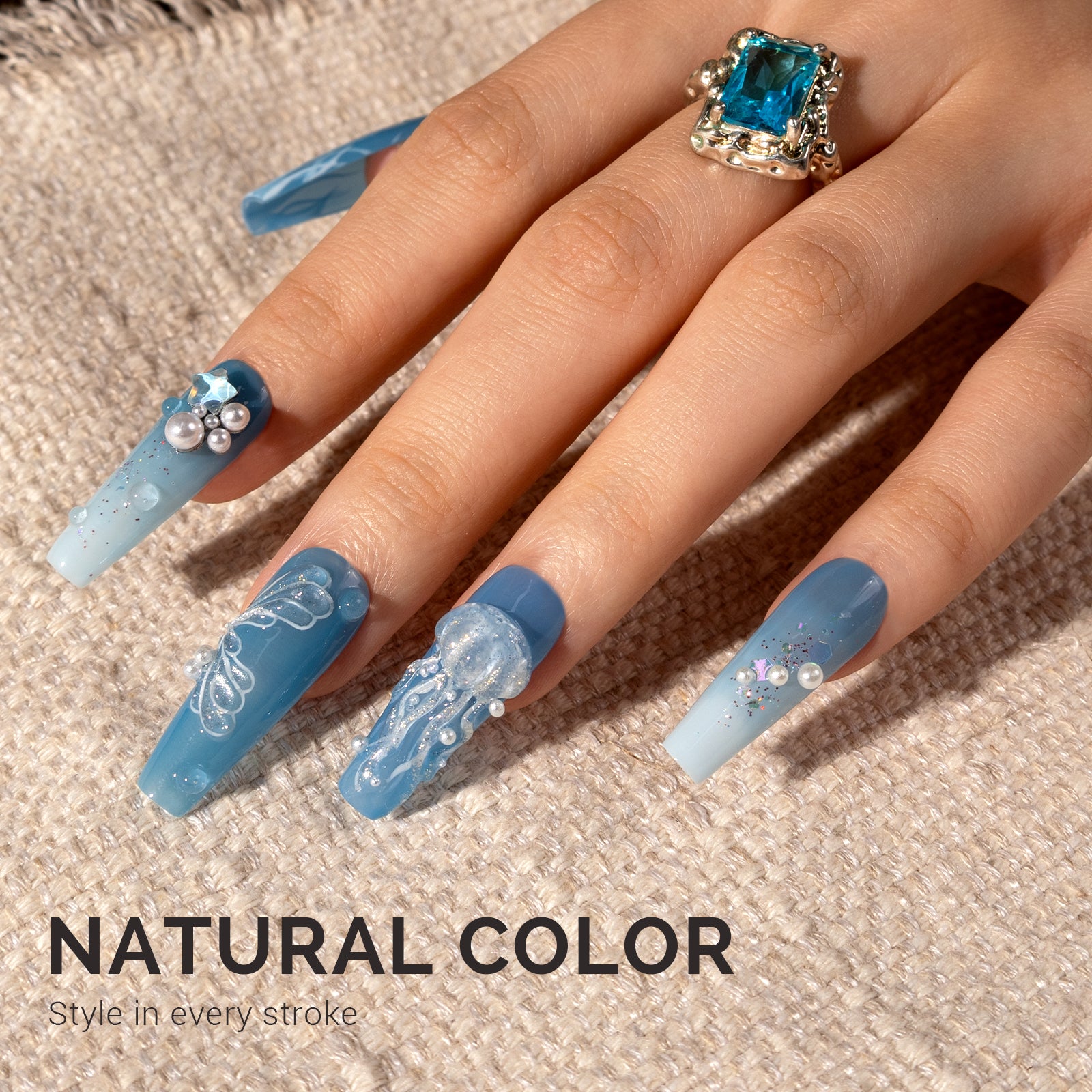 Jeweliver Jelly TPO-Free Gel Polish 15ml - Blue Topaz - JP53 - 图片5