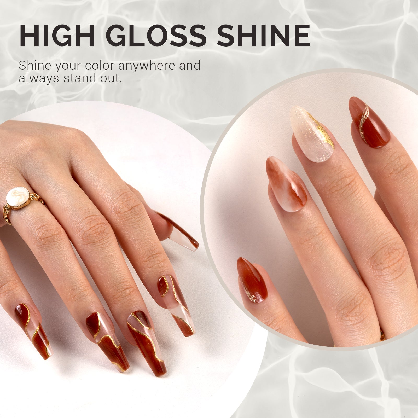 Jeweliver Jelly TPO-Free Gel Polish 15ml - Brown Obsidian - JC17 - 图片3