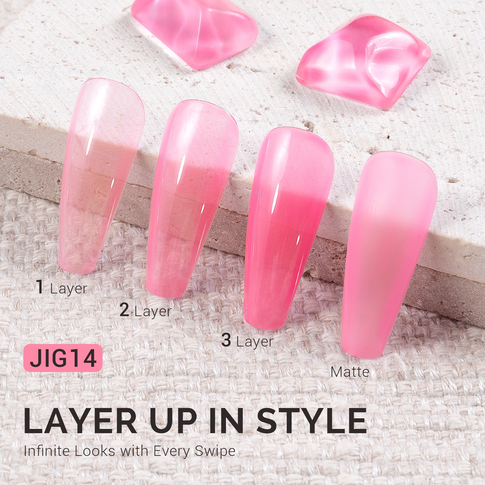 Jeweliver Jelly TPO-Free Gel Polish 15ml - Padparadscha Sapphire - JIG14 - 图片2