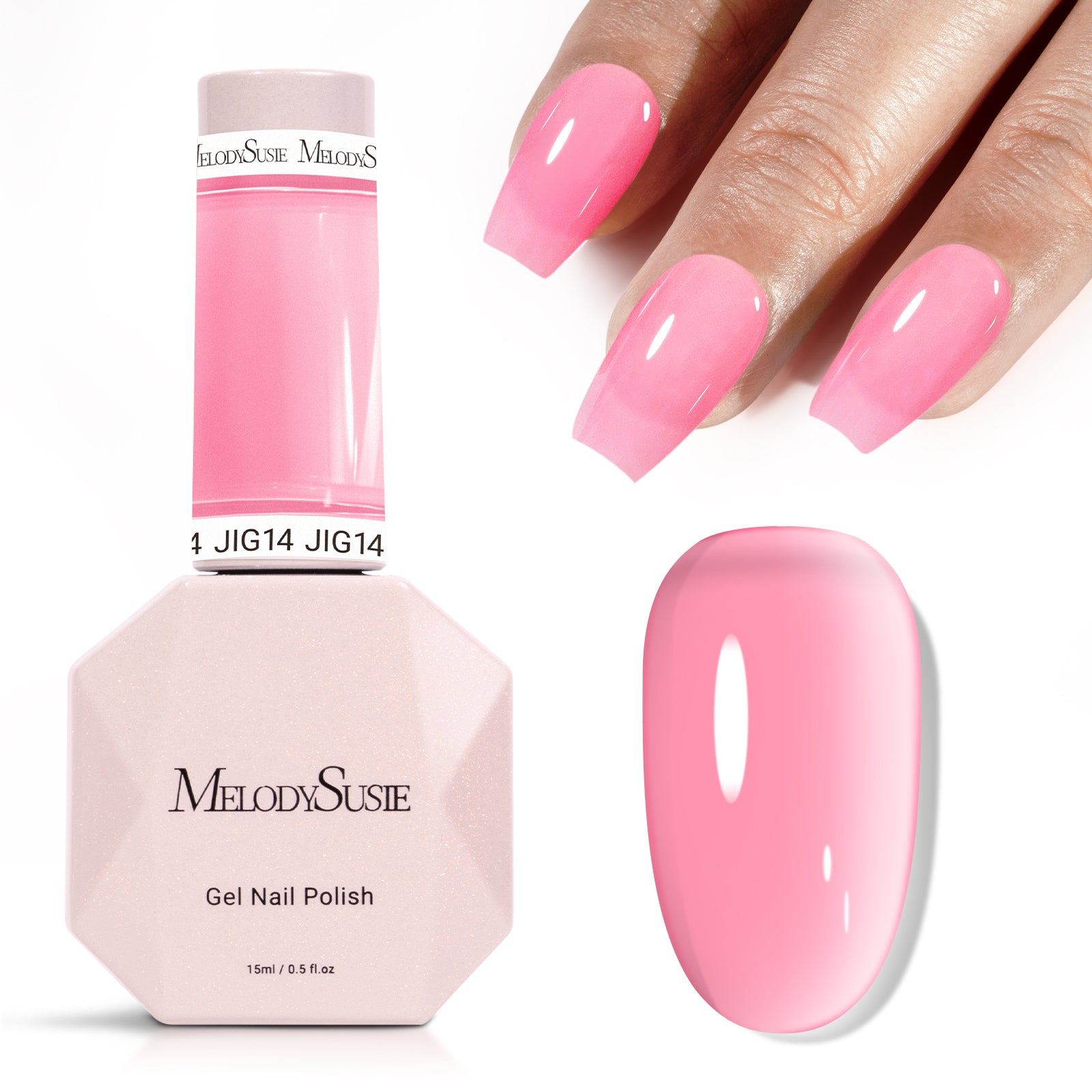 Jeweliver Jelly TPO-Free Gel Polish 15ml - Padparadscha Sapphire - JIG14