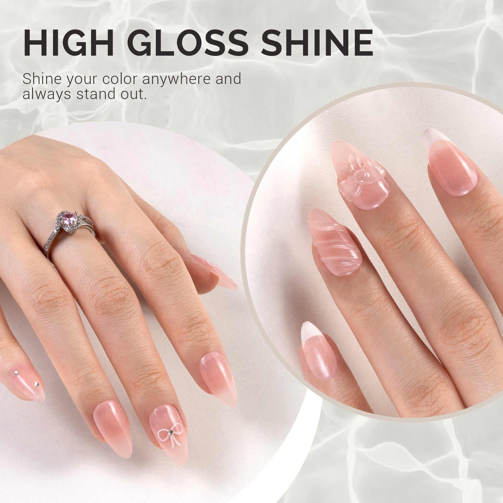 Jeweliver Jelly TPO-Free Gel Polish 15ml - Pink Rhodonite - JN19 - 图片3