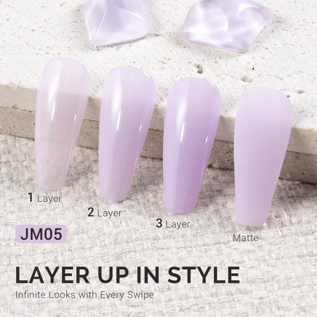 Jeweliver Jelly TPO-Free Gel Polish 15ml - Purple Chalcedony - JM05