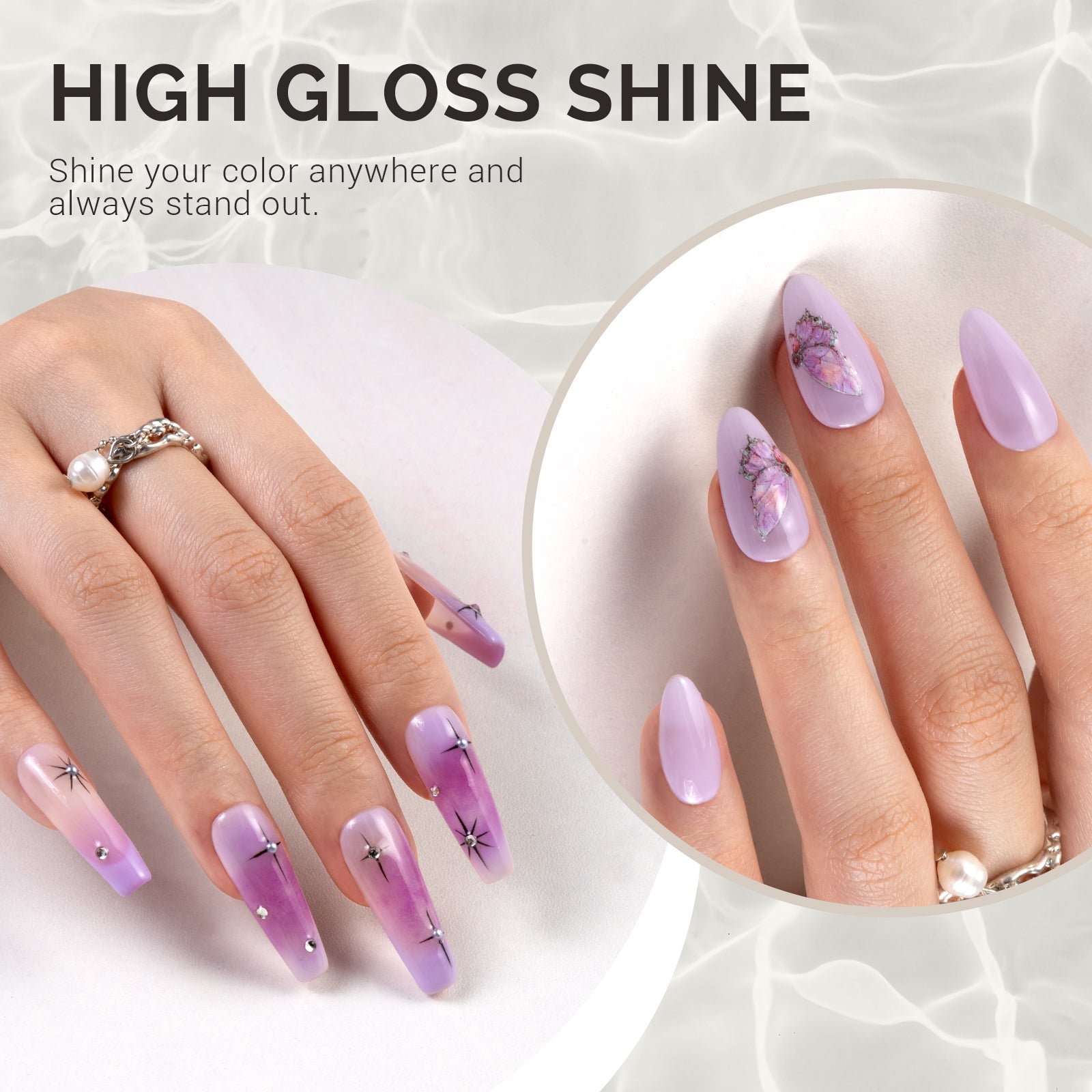 Jeweliver Jelly TPO-Free Gel Polish 15ml - Purple Chalcedony - JM05 - 图片3