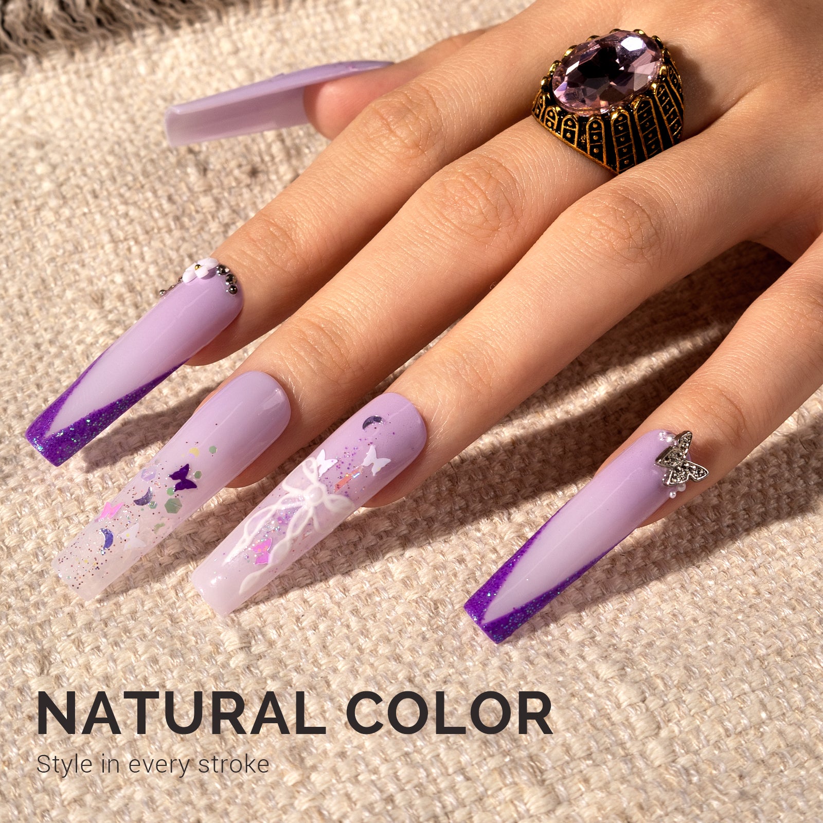 Jeweliver Jelly TPO-Free Gel Polish 15ml - Purple Chalcedony - JM05 - 图片5