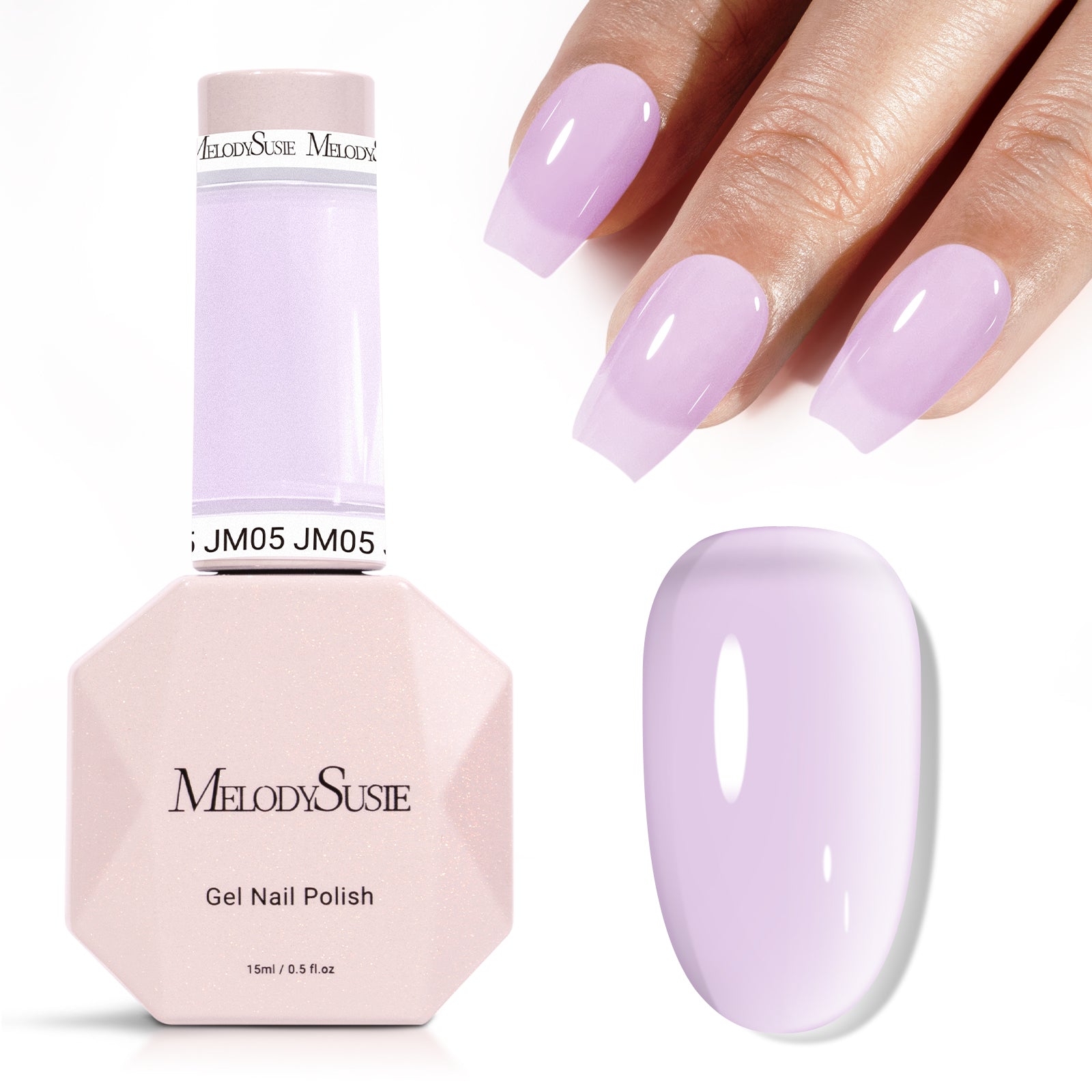 Jeweliver Jelly TPO-Free Gel Polish 15ml - Purple Chalcedony - JM05