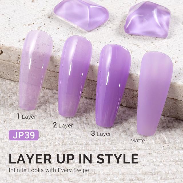 Jeweliver Jelly TPO-Free Gel Polish 15ml - Purple Kunzite - JP39