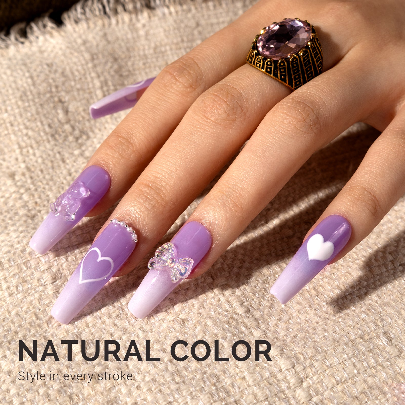 Jeweliver Jelly TPO-Free Gel Polish 15ml - Purple Kunzite - JP39 - 图片4