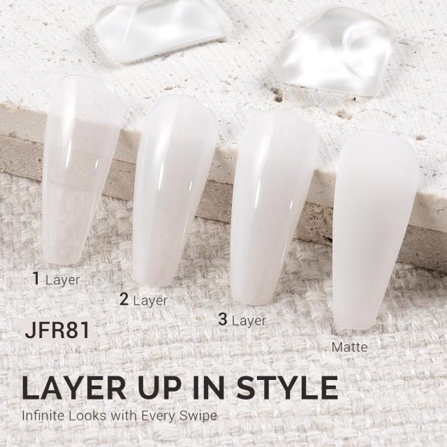 Jeweliver Jelly TPO-Free Gel Polish 15ml - White Goshenite - JFR81