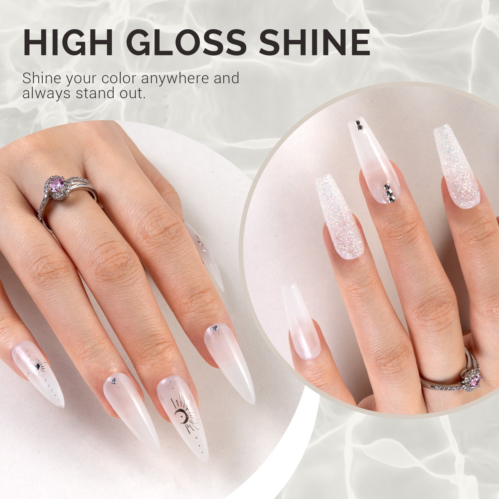 Jeweliver Jelly TPO-Free Gel Polish 15ml - White Goshenite - JFR81 - 图片3