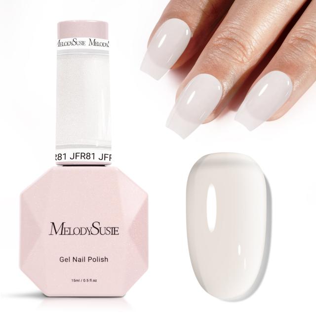 Jeweliver Jelly TPO-Free Gel Polish 15ml - White Goshenite - JFR81