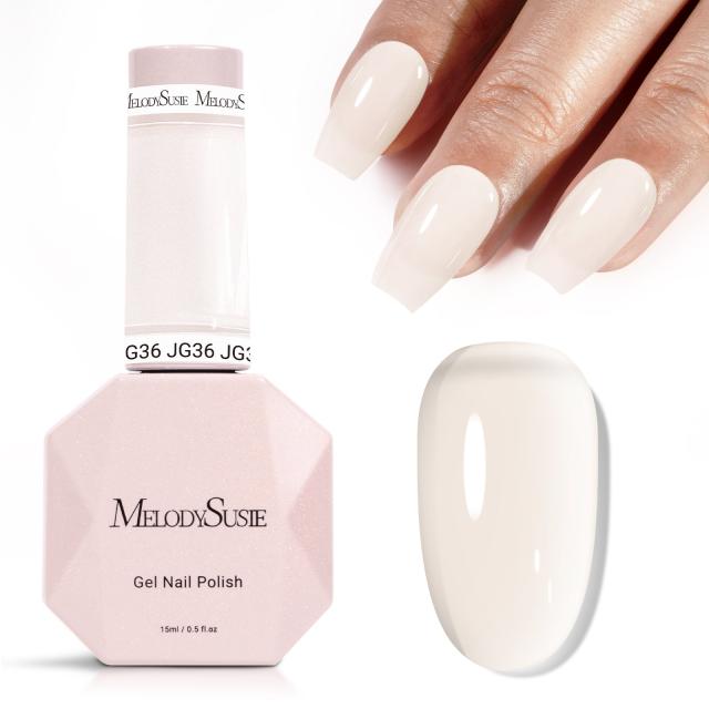 Jeweliver Jelly TPO-Free Gel Polish 15ml - White Jade - JG36
