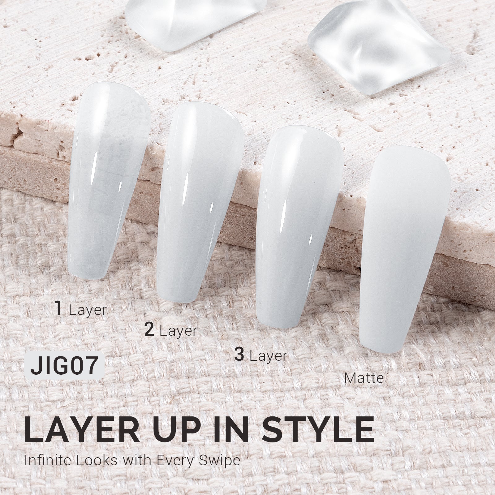 Jeweliver Jelly TPO-Free Gel Polish 15ml - White Sapphire - JIG07 - 图片2