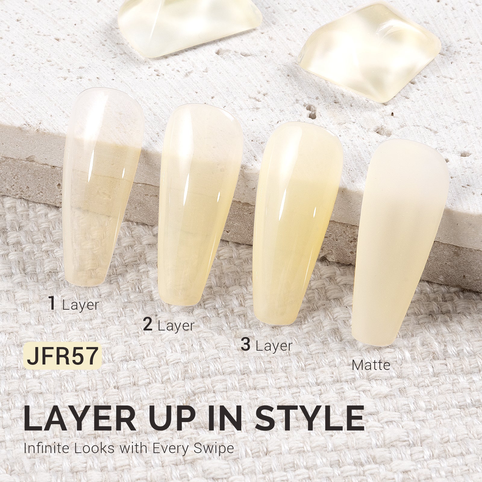 Jeweliver Jelly TPO-Free Gel Polish 15ml - Yellow Nacre - JFR57 - 图片2
