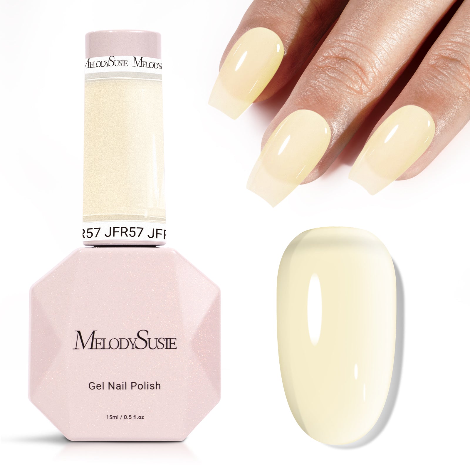 Jeweliver Jelly TPO-Free Gel Polish 15ml - Yellow Nacre - JFR57