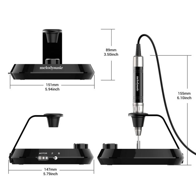 Kanon(MB420C) Desktop Multifunctional Rechargeable Nail Drill 35,000RPM